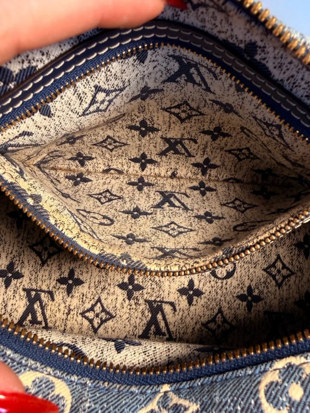 louis vuitton monogram jacquard denim speedy bandoulière 25